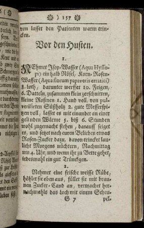 Vor den Husten