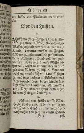 Vor den Husten