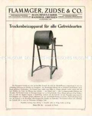 Trockenbeizapparat für alle Getreidearten