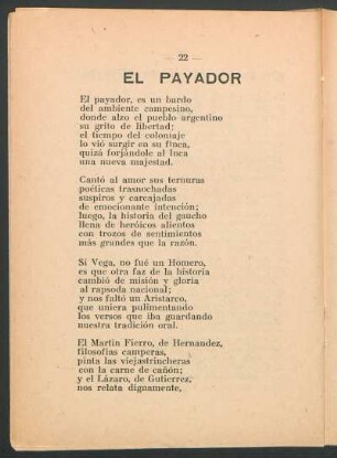 El payador