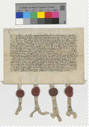 Hans van der Molen (Möhlen), Lüneburger Ratsmann, gibt eine vordere Wegpfanne aus dem Sülzhaus Benninge und einen halben Wispel Salz aus dem Sülzhaus Elverdinge als Erbanteil an seinen Sohn Hinrik van der Molen. Die Bürgermeister Albert van der Molen, Otto Garlop und Hinrik Bere sowie der Ratsmann Ludelef van der Sulten bezeugen die Erbteilung.