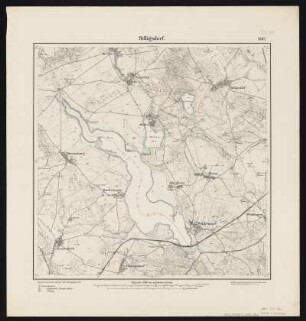 Messtischblatt [2458] = 1062 : Silligsdorf, 1892 : Messtischblatt [2458] = 1062 : Silligsdorf. - Aufn. 1890. Hrsg. 1892. - [Berlin] : Reichsamt für Landesaufnahme, 1892. - 1 Kt. : zweifarb.