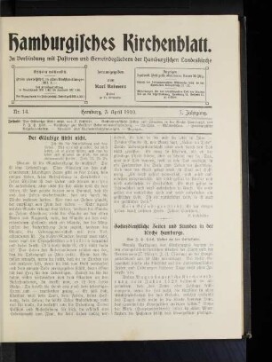 Der Gläubige stirbt nicht