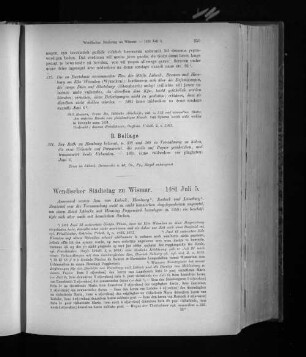 Wendischer Städtetag zu Wismar. - 1481 Juli 5.
