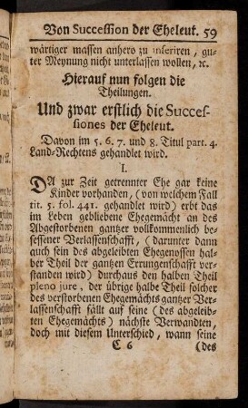 59-101, Die Successiones der Eheleut.