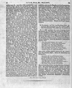 Bad-Almanach. Hrsg. von A. Lewald. Stuttgart: Liesching 1836