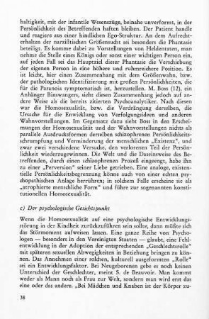 c) Der psychologische Gesichtspunkt