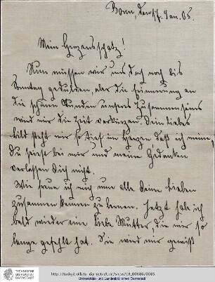 Brief vom 17.01.1905