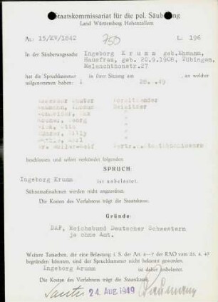 Krumm, Ingeborg