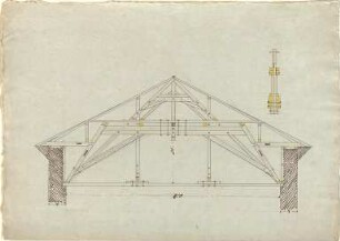 Speeth, Peter; Dachstuhl - Dachstuhl (Schnitt, Detail)