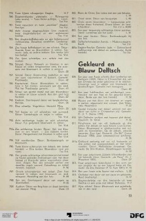 Gekleurd en Blauw Delftsch (Nr. 806-845)
