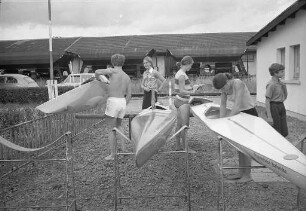 Training beim Kanu-, Segel- und Skiclub "Rheinbrüder Karlsruhe e.V." für die baden-württembergischen Kanumeisterschaften im Karlsruher Rheinhafen.