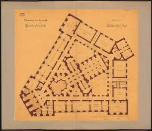 Gewerbeakademie, Berlin 2. Projekt: Grundriss 1. Obergeschoss