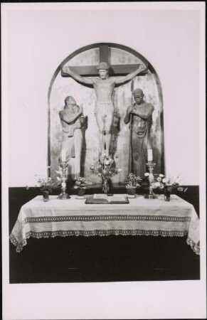 Altar im Betsaal des Leipziger Missionshauses