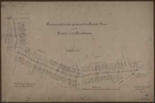 Linden- und Bruchstraße. Revisionsskizze des gemauerten Kanals 105/70