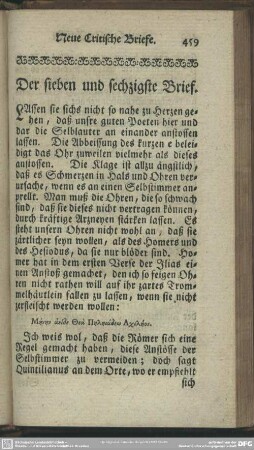 Der sieben und sechzigste Brief