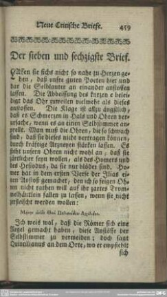 Der sieben und sechzigste Brief