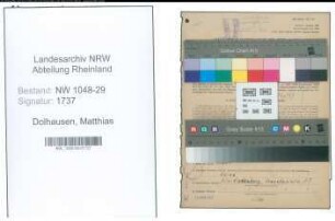 Entnazifizierung Matthias Dolhausen , geb. 10.09.1890 (Beamter)