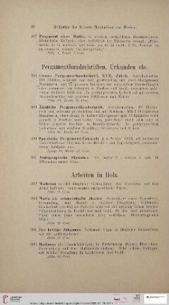 Arbeiten in Holz (Nr. 392 - 468)