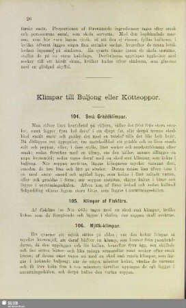 Klimpar till Buljong eller Köttsoppor