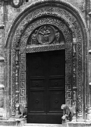 Assisi. San Rufino (um 1140/1228; Giovanni da Gubbio). Hauptportal