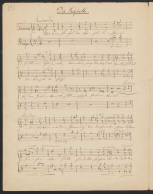 Die Kapelle. Arr; Coro maschile; a-Moll; H 87
