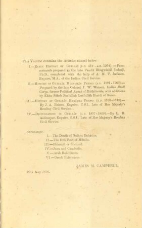This volume contains the articles named below: