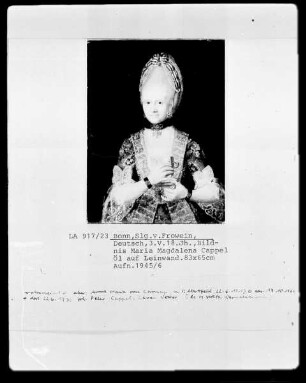 Bildnis Anna Maria Cappel geborene von Carnap