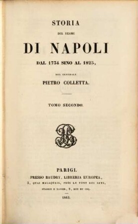 Storia del Reame di Napoli dal 1734 sino al 1825. 2