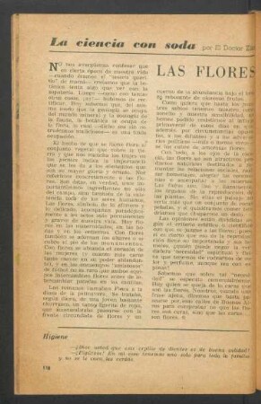Las flores : La ciencia con soda