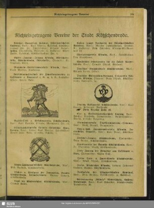 Nichteingetragene Vereine der Stadt Kötzschenbroda
