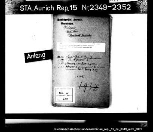 Der Kaufmann Abraham Ehrlenholtz und der Sanitätsrat Dr. med. Hermann Hoffmann als Senatoren der Stadt Leer
