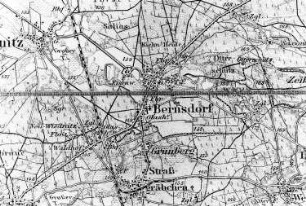 Bernsdorf. Karte, 1:100.000