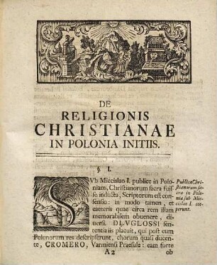 De religionis Christianae in Polonia initiis dissertatio