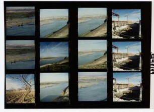 Euphrat-Staustufe - Staudamm - Staudamm und Wasserkraftwerk, Birecik, 1998