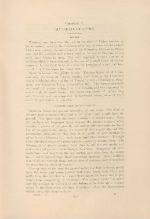 Chapter II. Material culture
