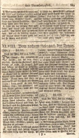 XLVIII. Vom rechten Gebrauch der Zunge.