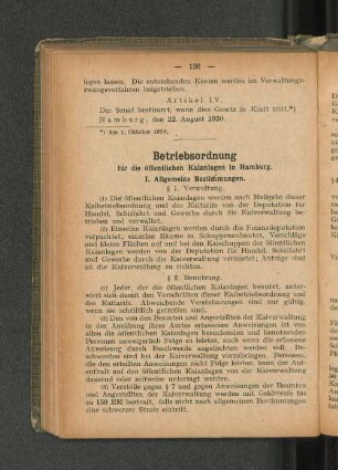 Betriebsordnung