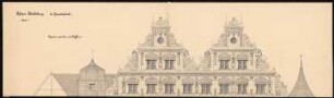 Restaurierung Heidelberger Schloss Ottheinrichsbau: Ansicht der Giebel (entspricht Inv.Nr. 15345)