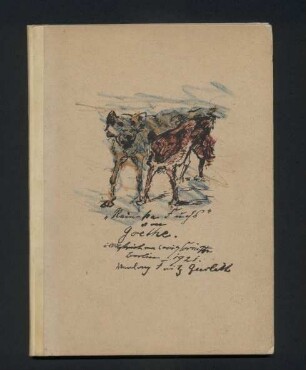 "Reineke Fuchs" von Goethe. Illustriert von Lovis Corinth. Berlin: Fritz Gurlitt 1921.