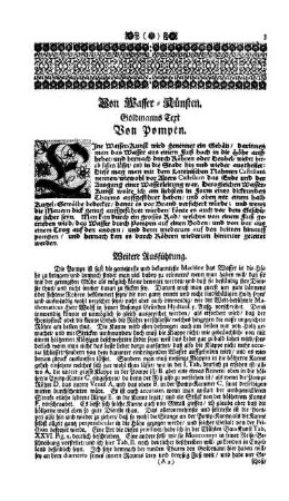 Von Wasser-Künsten - Goldmanns Text