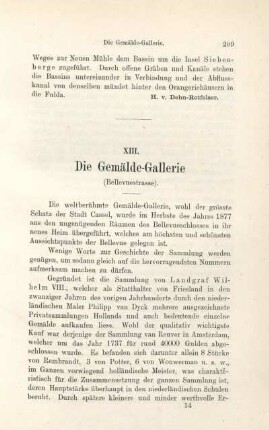 XIII. Die Gemälde-Gallerie.