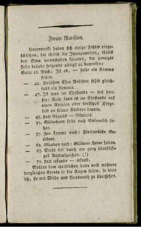 Zwote Revision.