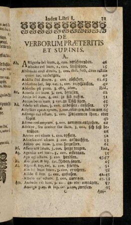 31-47, De Verborum Praeteritis Et Supinis