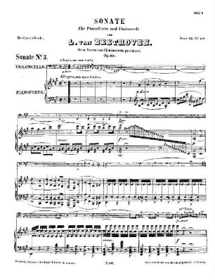 Beethoven's Werke, 107 = Serie 13: Für Pianoforte und Violoncell. Sonate : op. 69