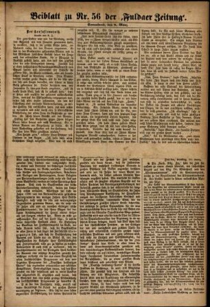 Ausgabe vom Samstag, den 08. März 1884.