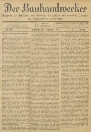 7. Dezember 1895, Nr. 49