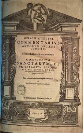 Gelasii Cyziceni commentarius actorum Nicaeni concilii