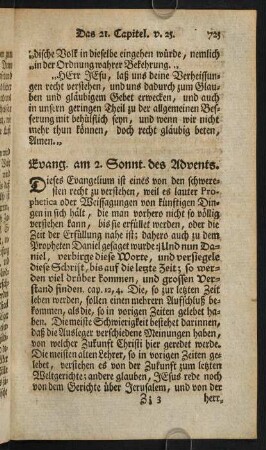 725-745, Evang. am 2. Sonnt. des Advents