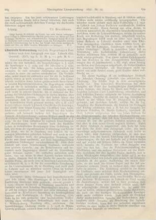 669-671 [Rezension] Lübeckische Kirchenordnung von Joh. Bugenhagen Pom. Getreu nach dem Autograph von 1531